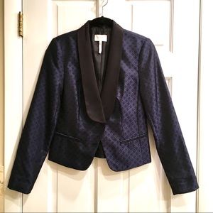 Laundry by Shelli Segal Moody blue jacquard jacket